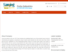 Tablet Screenshot of parkoindustries.com